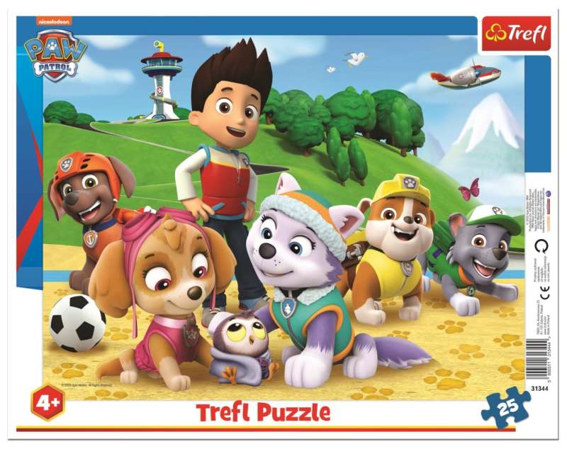 Пазл 25 Trefl: Paw Patrol on the trail