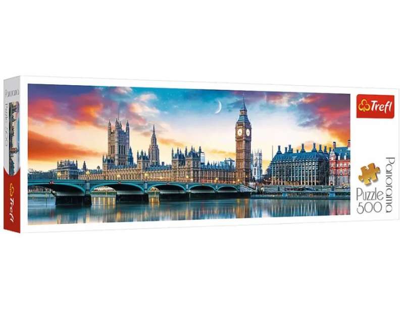 Пазл 500 Trefl: Big Ben and Palace of Westminster, London