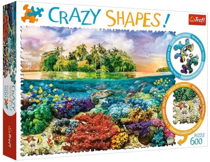 Пазл 600 Crazy Shapes Trefl: Tropical island