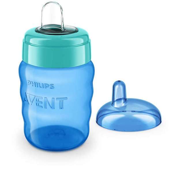 Обучающая бутылочка Philips Avent, 9 мес+., синяя 