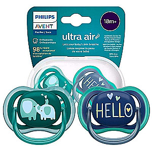 Пустышка Philips Avent Ultra Air, 18 мес+, 2 шт.