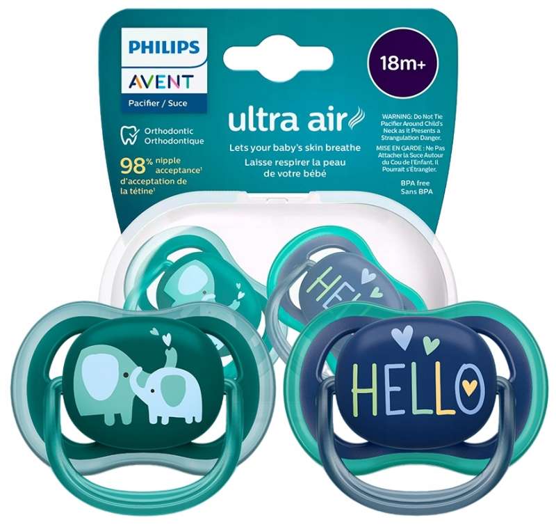 Пустышка Philips Avent Ultra Air, 18 мес+, 2 шт.