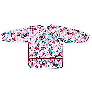 BABYONO FLORAL Нагрудник с длинными рукавами - 85x42cм