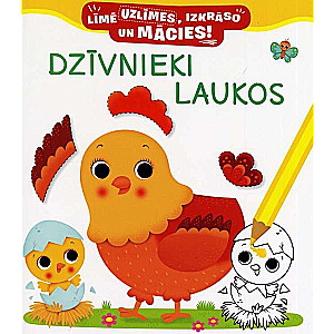 Līmē uzlīmes,izkrāso. Dzīvnieki laukos