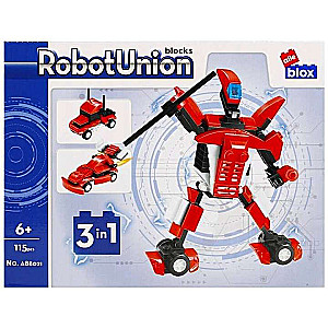 Конструктор 115 дет. RobotUnion, красный