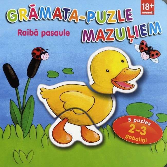 Grāmata-puzle mazuļiem: Raibā pasaule