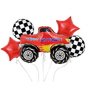 Folienballon-Set 5-tlg. Monster Truck