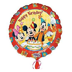 Фольгированный шар  18 CIR Mickey&Friends Happy Bday