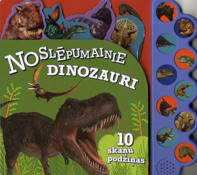 Noslēpumaini dinozauri. 10 skaņu podziņas