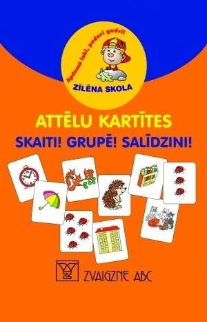 Zīlēna sk. Attēlu kartītes. Skaiti! Grupē! Salīdzīni