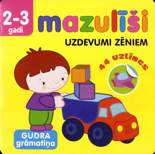 Mazulīši. Uzdevumi zēniem. 2-3 gadi