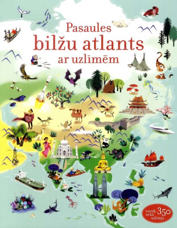 Pasaules bilžu atlants ar uzlīmēm