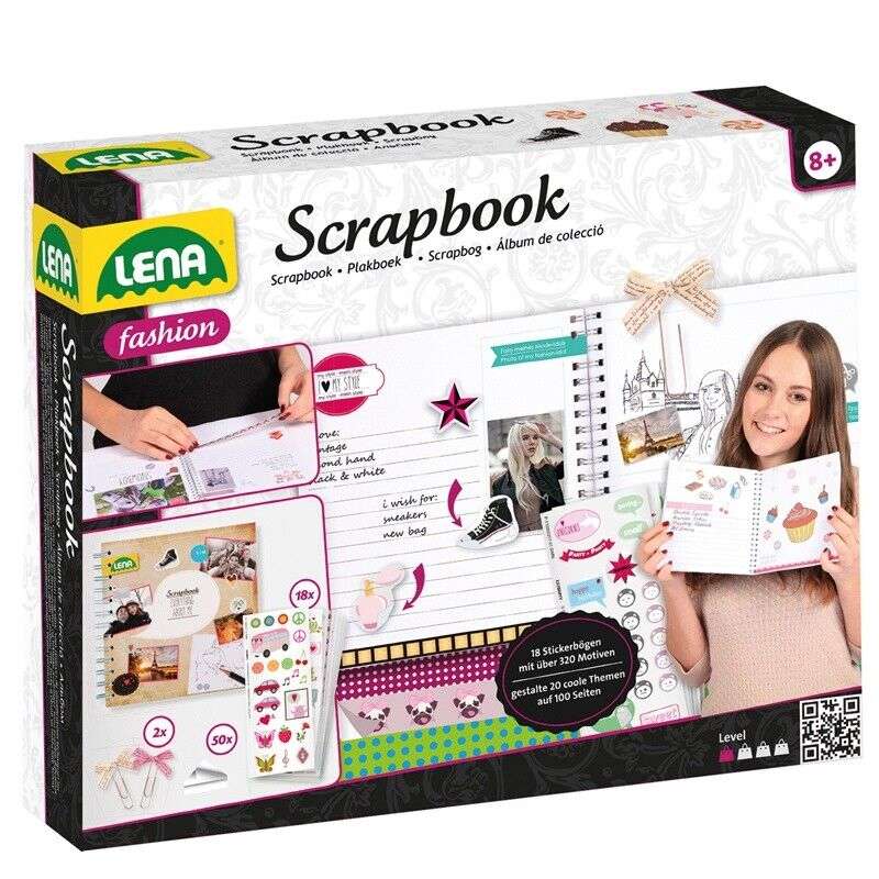 Блокнот Scrapbook LENA 70 деталей