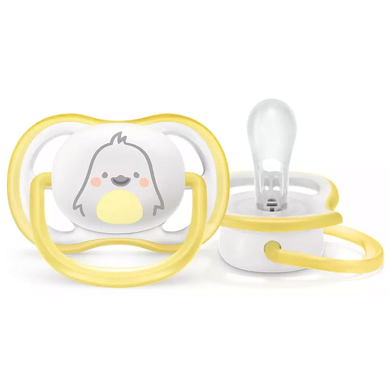 Philips Avent пустышка Ultra Air Deco, neutral white penguin, 0-6M 1 шт.