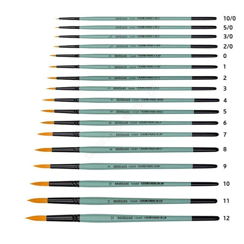 Кисть синтетическая  12 RENESANS круглая/заостренная