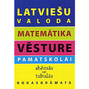 Latviešu valoda, matemātika, vēsture pamatskolai shēmās un tabulās. Rokasgrāmata