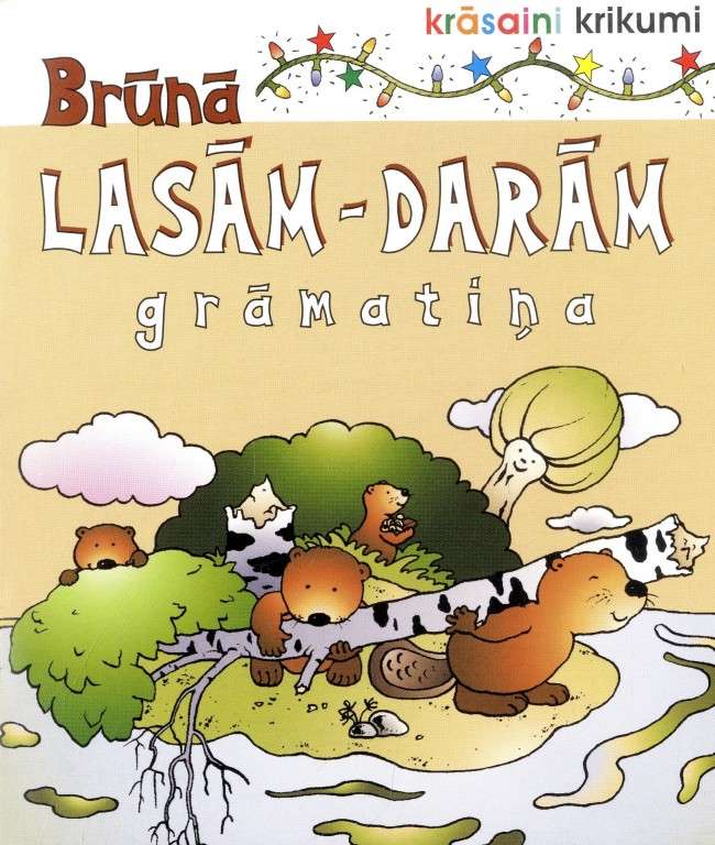 Krāsaini krikumi. Brūnā lasām-darām grāmatiņa