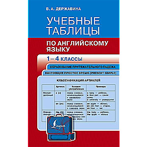 Учебные таблицы по английскому языку. 1-4 классы