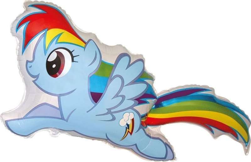 Folienballon 24 Rainbow Dash Pony