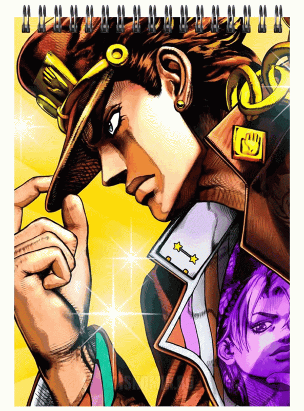 Скетчбук для рисования A5 JoJo's Bizarre Adventure - Kuujou Joutarou