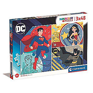 Пазл 3X48 CLEMENTONI DC Comics