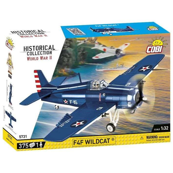 Конструктор - COBI F4F Wildcat, 375 деталей