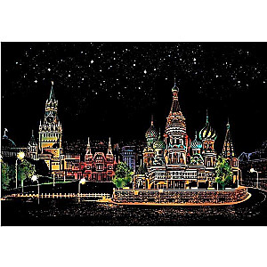 Скретч-картина Red Square Moscow цветная