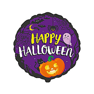 Фольгированный шар 18 FX - Happy Halloween