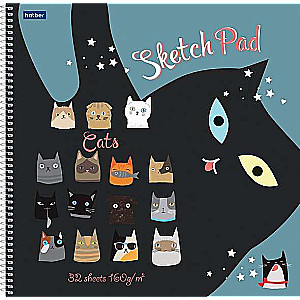 Premium Тетрадь SketchBook 32л А3ф 290х290мм 160г/кв.м CATs