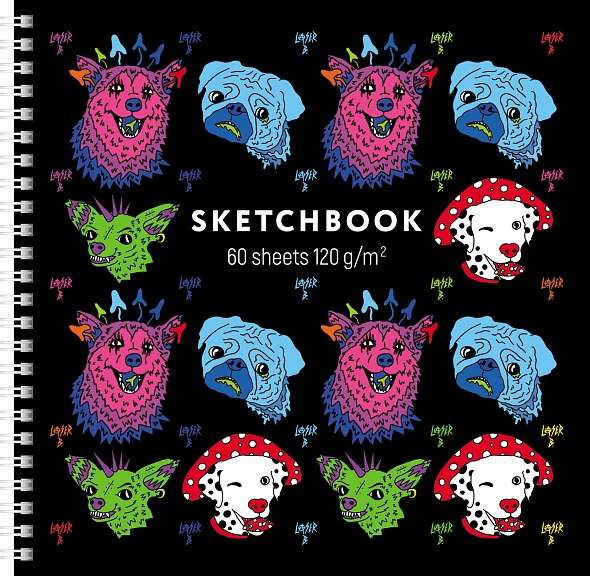 Premium Тетрадь SketchBook 60л А4ф 210х210мм 120г/кв.м Лазер Би