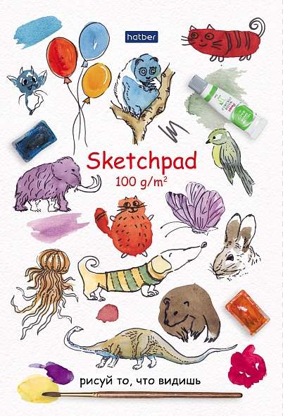 Premium Блокнот SKETCHPad 40л А5ф без линовки 100г/м РИСУЙ