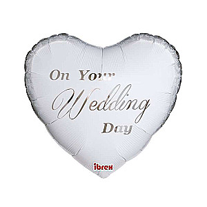 Фольгированный шар  Ibrex 14 -  White on Yuor Wedding Day