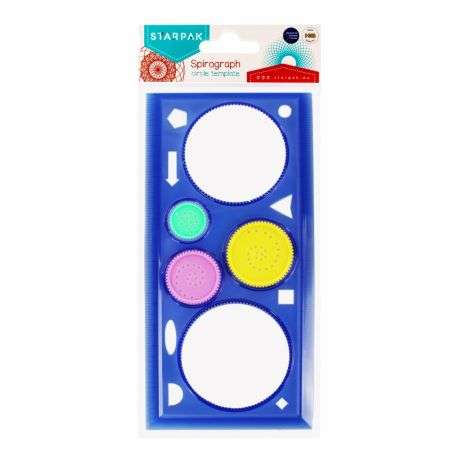 Линейка STARPAK SPIROGRAPH 20см круг