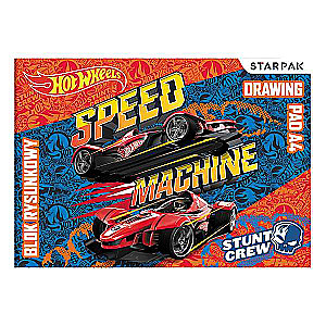 Альбом для рисования STARPAK A4/20л. HOT WHEELS