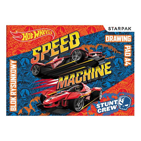 Альбом для рисования STARPAK A4/20л. HOT WHEELS