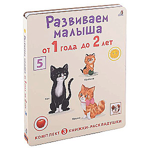 Суперраскладушки. Развиваем малыша от 1 года до 2 лет. Комплект из 3 шт.