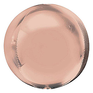 Фольгированный шар 15/38 x 40 см pink-gold ball