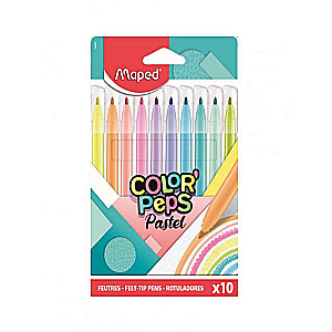 Фломастеры MAPED Pastel 2.8мм 10цв., 