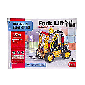 Конструктор - Fork Lift металлический , 127 деталей.