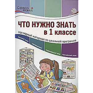 Что нужно знать в 1 классе: наглядный материал по школьной программе. 32 учебных таблицы