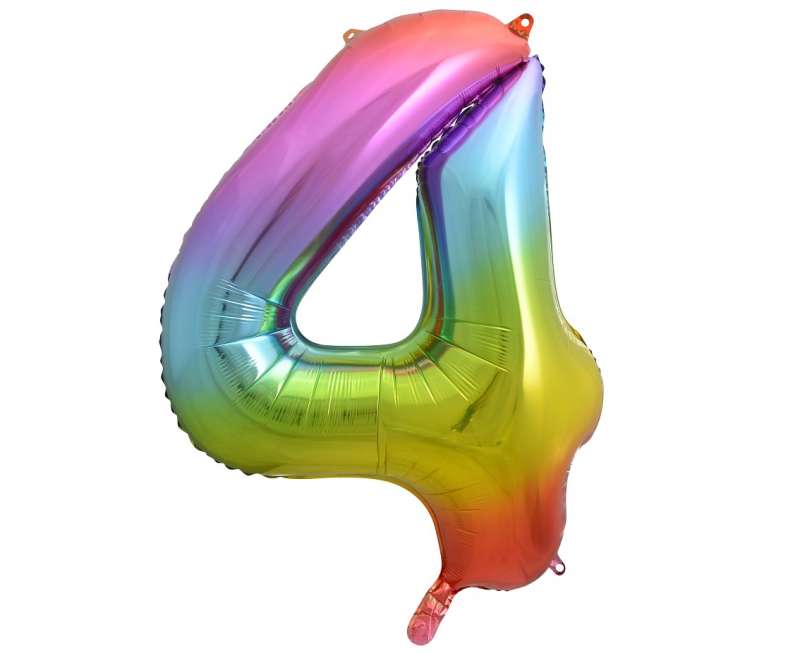 Фольгированный шар 33/85см 4 B&C Радуга
