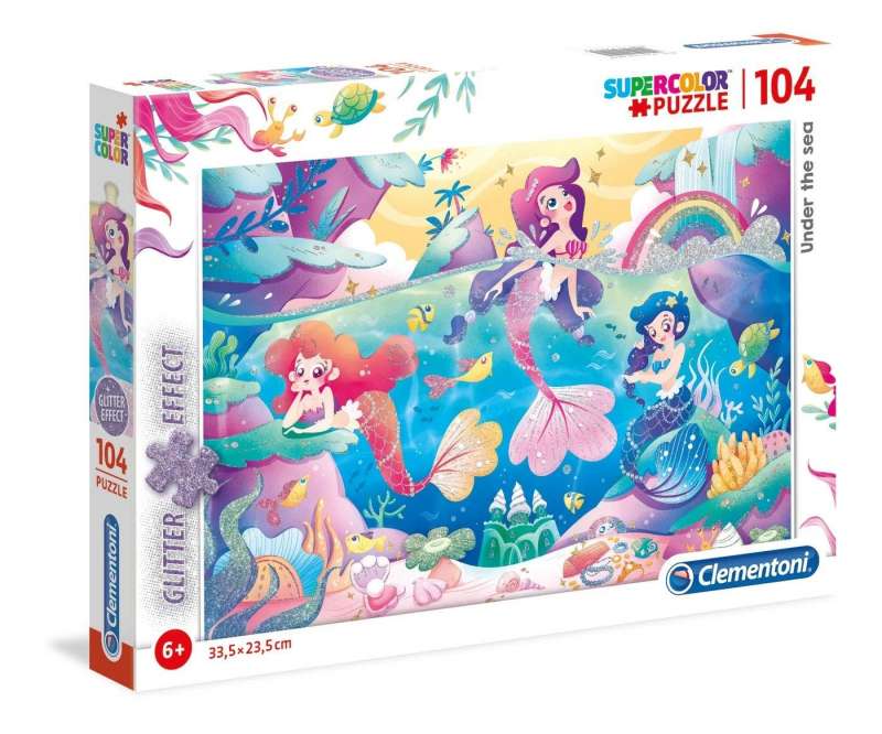 Пазл 104 CLEMENTONI Glitter Under the Sea