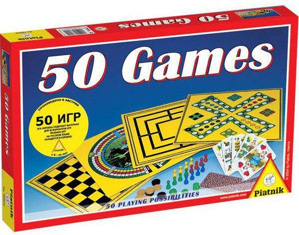 Настольная игра - 50 games (50 игр) LV+RUS