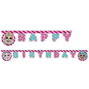 Праздничная гирлянда Happy Birthday LOL Glitterati