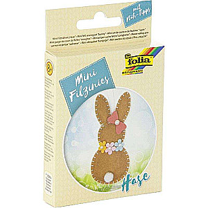 Мини набор для шитья из фетра 5x11см FOLIA BUNNY