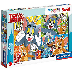 Пазл CLEMENTONI Tom & Jerry 3x48шт