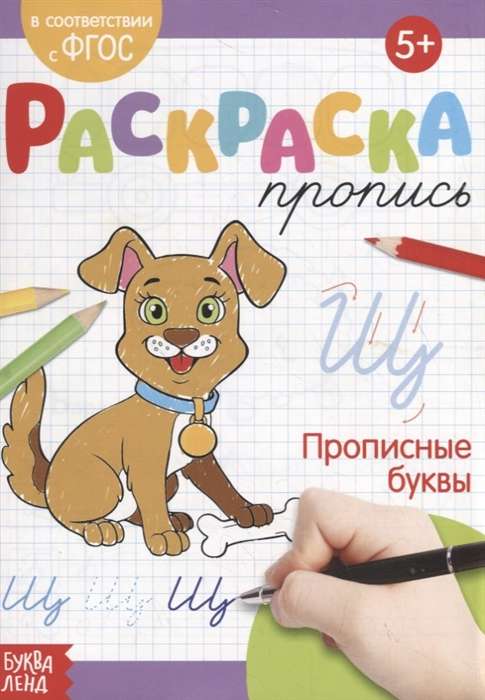 Раскраска-пропись. Прописные буквы