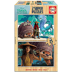 Puzzle EDUCA Рая ипоследний дракон, 2 x 25 деталей