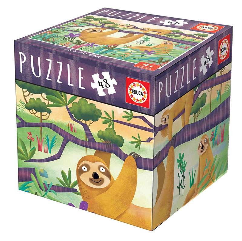 Puzzle EDUCA Ленивец 28x20см, 48 деталей