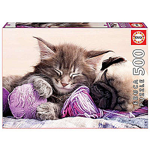 Puzzle EDUCA с клеем Товарищи по мечтам, 500 деталей